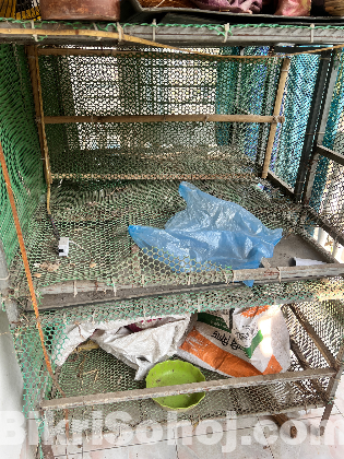 Road-Iron cage for birds